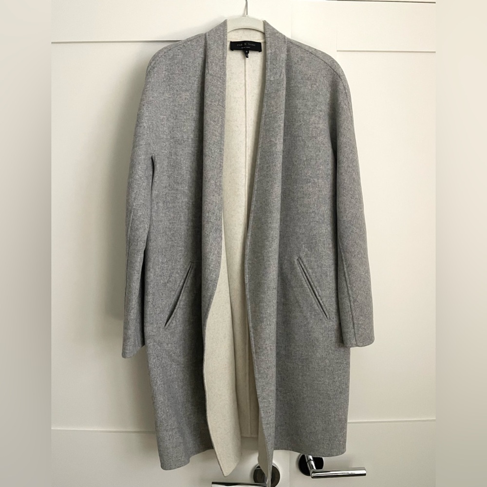 Rag & Bone reversible wool car coat.